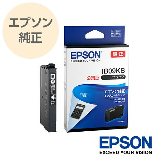 EPSON エプソン 純正 ビジネスプリンター用インクカートリッジ 電卓 大容量 ブラック IB09KB