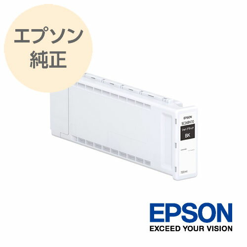 EPSON エプソン 純正 大判インクカートリッジ フォトブラック SC26BK70