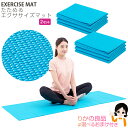 【2個セット】 たためる エクササイズ マット ★後払い可!☆選べるおまけ★たためるエクササイズマット 2個セット 送料無料 アイメディア株式会社 ヨガマット ...