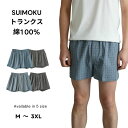 メンズ コットン トランクス チェック柄 ルームウェア 前開きボタン付き ゆったり設計 綿100% パジャマパンツ 下着 M-3XL 父の日ギフト