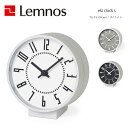 レムノス Lemnos 置き時計 eki clock s クオーツ時計 エキクロック Sサイズ TIL19-08WH w13.0×h14.0×d7.6 アナログ...