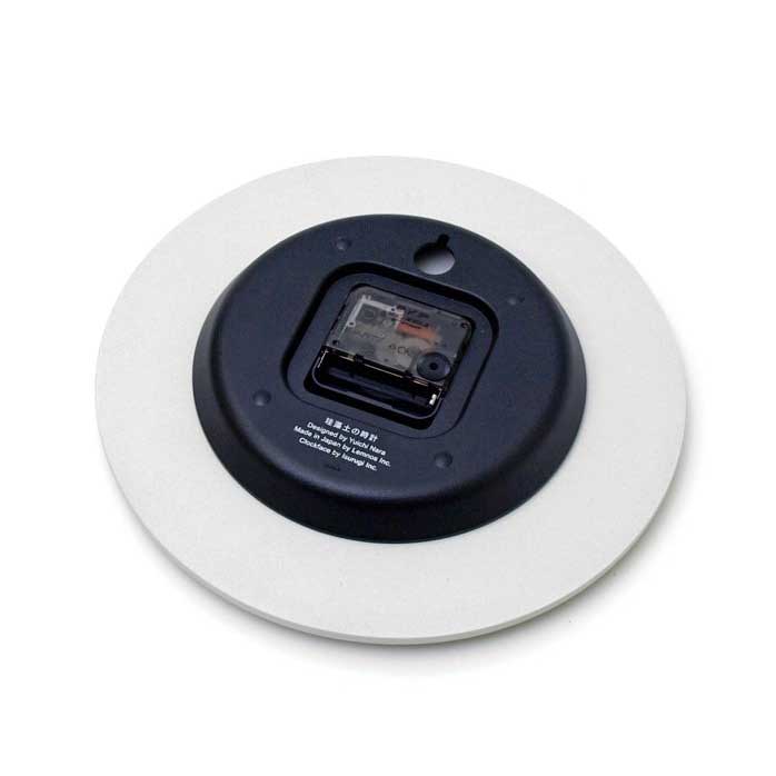 レムノス Lemnos 掛け時計 珪藻土の時計 LC11-08 WH 白 アナログ 直径256×厚さ36mm おしゃれ シンプル モダン 北欧 ナチュラル 部屋 デザイン リビング 珪藻土 ホワイト 日本製 [2]