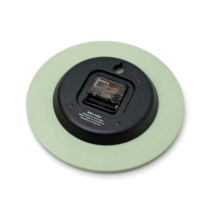 レムノス Lemnos 掛け時計 珪藻土の時計 LC11-08 GN アナログ おしゃれ シンプル モダン 北欧 ナチュラル 部屋 デザイン リビング 珪藻土 グリーン 日本製 [3]