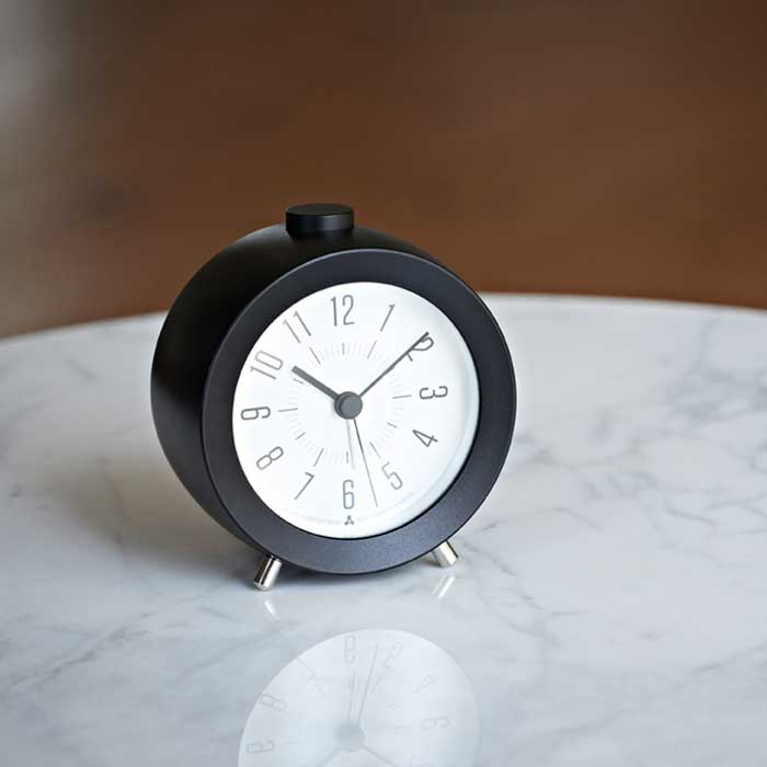 置き時計 レムノス Lemnos AWA13-04 SL アラーム時計 JIJI alarm シルバー w100×h107xd58mm 幅100mm ジジアラーム JIJI alarm アラーム置時計 おしゃれ アルミニウム ガラス ステップセコンド モダン インテリア デザイン時計 シンプル 目覚まし時計 日本製 [2]