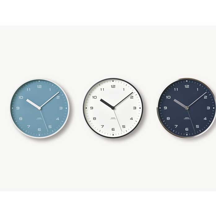 レムノス Lemnos 掛け時計 AIRA エアラ LC18-03 WH アナログ おしゃれ シンプル モダン 北欧 ナチュラル 部屋 デザイン リビング アルミ 白 ホワイト 日本製