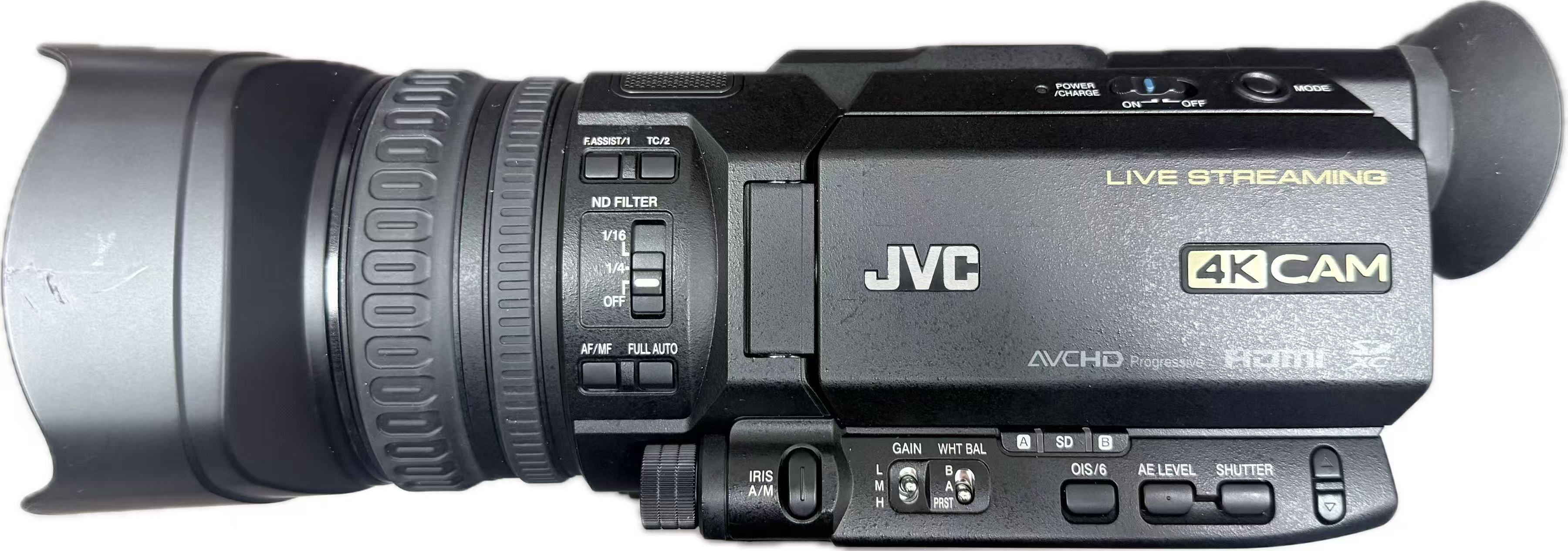 Rakuten - JVC ビデオカメラ 4K対応 GY-HM280　業務用 ライブ配信 F1.2光学12倍ズーム SDI出力対応