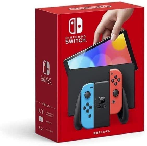 任天堂 Nintendo Switch （有機ELモデル） Joy-Con（L） ネオンブルー/（R） ネオンレッド [Nintendo Switch本体] 海外版