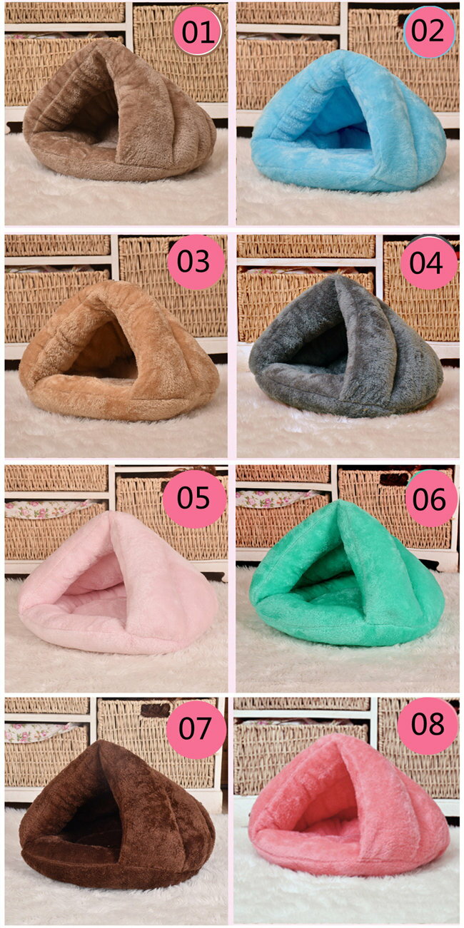 8色展開猫ベッドペット用寝袋保温防寒あったか冬用洗えるハウス小型犬猫用秋冬用犬...