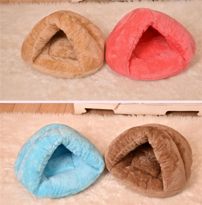 8色展開猫ベッドペット用寝袋保温防寒あったか冬用洗えるハウス小型犬猫用秋冬用犬...