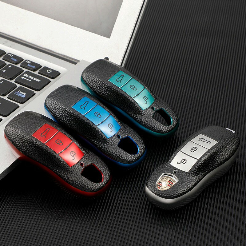 ポルシェ専用レザー調TYPEATPUソフトスマートキーケースマカン911カレラカイエン911ターボ718スパイダー718ケイマン718ボクスターPORSCHE外車輸入車欧州車ドイツ車キーレス車の鍵父の日母の日誕生日プレゼント