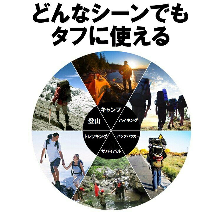 お買い物マラソンリュックサックメンズレディース登山リュックサック大容量黒アウ...