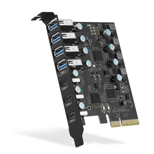 FANBLACKPCIe-USB3.2Gen220GbpsӰ7ĤUSBݡ(USBType-A4ĤType-Cݡ3)...