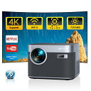 【2024先行発売&正規ANDROIDTV搭載】TOPTROプロジェクター家庭用【高輝度750ANSI/4K対応/自動フォーカス/自動台形補正/WIFI6】BL...