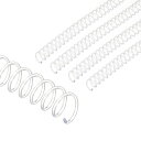 PATIKIL14mm(9/16インチ)プラスチックスパイラルバインディングコイル20個のバインディングスパイラル115枚収容能力3:1ピッチバインディングスパイラル紙シートのバインディング用透明