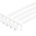 PATIKIL11mm(7/16インチ)プラスチックスパイラルバインディングコイル20個のバインディングスパイラル80枚収容可能3:1ピッチバインディングスパイラル紙シートのバインディング用透明
