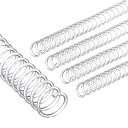 PATIKIL12mm(1/2インチ)プラスチックスパイラルバインディングコイル200個のバインディングスパイラル90枚収容4:1ピッチバインディングスパイラル透明
