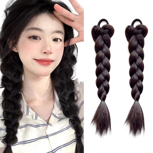 NATUNOFU ウィッグ ヘアエクステ 厚みが増し 編み込み 三つ編み 赤ちゃん エクステンション 2本セット ポニーテールリング ウィッグ ツインテール 三つ編み ウィッグ ダンス ヘアアクセサリー 付け毛 ポニーテール 毛束 ウィッグ つけ毛 NATUNOFU ウィッグ ヘアエクステ 厚みが増し 編み込み 三つ編み 赤ちゃん エクステンション 2本セット ポニーテールリング ウィッグ ツインテール 三つ編み ウィッグ ダンス ヘアアクセサリー 付け毛 ポニーテール 毛束 ウィッグ つけ毛