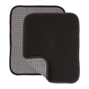 PATIKILボウリングボールタオル25X20CM2個入りマイクロファイバーパッドボウリングボールの洗浄用グレー