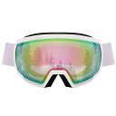 [OBILAEE]スキーゴーグルスノーゴーグルスノーボードゴーグルアップグレード広視野球面レンズ防風/防雪/曇り防止紫外線防止メガネ対応軽量と耐衝撃適用大人男女の登山またはスキー用のスポーツゴーグル(ピンク)