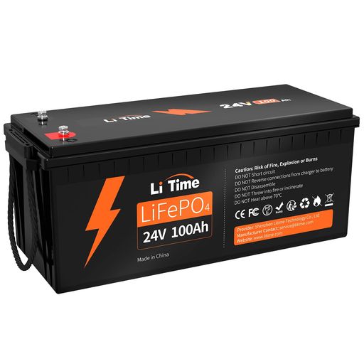 LITIME 24V 100AH Ŵ।Хåƥ꡼ LIFEPO4Хåƥ꡼ ¢100A BMS 4000+...
