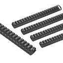 PATIKIL38mm(1-1/2”)プラスチック製バインディングコム10個21リングコムバインディングスパイン310枚収容レターサイズバインディング用紙シートノートカレンダー写真アルバムブラック