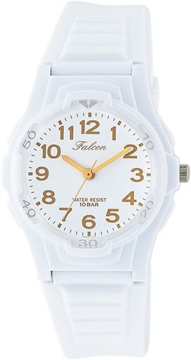 [シチズン Q&Q] 腕時計 アナログ 防水 ウレタンベルト VS06-002 ホワイト ゴールド