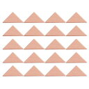 LURROSE木製ビルディングブロック三角形DIY用落書き対応創造力向上おもちゃ子供用プレゼントに最適20枚セット(3)