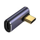 CHENYANG USB C オス-メスアダプター USB4 TYPE C ロープロファイル 直角 100W パワーデータ 8K ビデオ延長コネクターアダプター