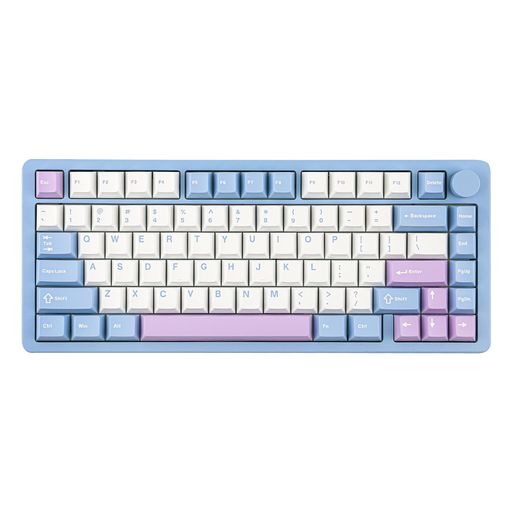 【新登場】MechLandsBlade75ワイヤレスアルミメカニカルゲーミングキーボードガスケットクリーミーキーボードBT5.0/2.4GHz/USB-Cホットスワップ対応カスタムキーボードノブ付きRGBバックライト