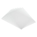 PATIKIL20x29cmシュリンクプラスチックシート6個入りプリント可能サンディングブランクの熱収縮アートフィルム紙クリエイティブクラフトDIY製作オーナメント用ホワイト(3)
