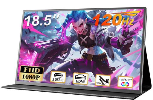 CUIUICモバイルモニター18.5インチ大画面ゲーミングモニターモバイルディスプレイ100HZ1920*1080FHDポータブルモニターIPS液晶パネル非光沢HDRモードUSBC/MINIHDMI内蔵スピーカー CUIUICモバイルモニター18.5インチ大画面ゲーミングモニターモバイルディスプレイ100HZ1920*1080FHDポータブルモニターIPS液晶パネル非光沢HDRモードUSBC/MINIHDMI内蔵スピーカー
