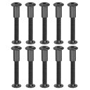 PATIKIL六角穴付きボルトソケットキャップねじM6x40mm六角シカゴネジ10セットバインディングスクリューポスト接続用六角ドライブソケットキャップボルトナットスクラップブックレザーベ…