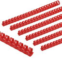 PATIKIL20mm(3/4インチ)プラスチック製バインディングコム100個21リングコムバインディングスパイン150枚収容レターサイズ紙束ノートブックカレンダー写真アルバムレッド
