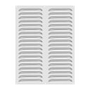 PATIKIL12X16”のステンレス製ベントカバースクリーンエアグリル換気カバー家庭用キッチン暖炉バスルーム壁パティオ用ルーバーグリルシルバートーン