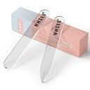 WMSXD爪磨き爪やすり最新ナノテク技術ガラス製5秒でピカピカになるつめみがきつめやすりツメ磨きネイルケア介護子供男女兼用お手入れ簡単二つセット