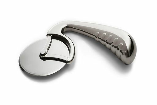 PIZZA CUTTER WHEEL BY MIDNIGHT SLICE - STAINLESS STEEL FOOD SLICER FOR...