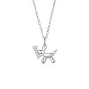 オリジナルバラパラダイスシリーズチタン鋼ネックレスバルーン犬ネックレスジュエリーかわいい気質ユニークなステンレス鋼鎖骨チェーン