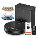 アイライフ(ILIFE)ロボット掃除機自動ゴミ収集ステーション2.5L大容量紙パック(5枚付き)60日自動ゴミ収集最小型ドックと本体水拭き両用3000Pa強力吸引お掃除ロボット超薄型ブラシレス吸引…