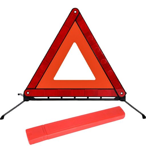 TOUFEIYUAN 三角停止表示板 折り畳み式 三角反射板 三角停止板 専用収納ケース付き (赤 1枚り)後続車が見やすい昼夜間兼用型 緊急対応用品 一般道や高速道路での停車中の事故防止・安全確保に 組み立て簡単でサッと設置 (大きいサイズ 1個)