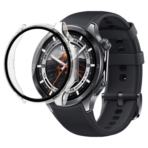 FOR OPPO WATCHX2 用 ケース ガラスフイルム 一体型ケース PC+ガラス素材 指紋防止 耐衝撃 装着簡単 高透過率 全面保護 超薄型 OPPO WATCHX2 カバー (透明) FOR OPPO WATCHX2 用 ケース ガラスフイルム 一体型ケース PC+ガラス素材 指紋防止 耐衝撃 装着簡単 高透過率 全面保護 超薄型 OPPO WATCHX2 カバー (透明)