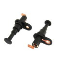 ACROPIXカー19Dドアジャンブコートシーランプスイッチブラック-2個セット
