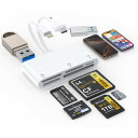 【2025MFI認証品】メモリーカードリーダー6IN1ライトニング/USBC/USB-SD/TF(MICROSD)/MS/XD/CFカードリーダーアダプターOT...