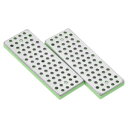 PATIKIL70MM1000グリットの超細目スキースノーボードダイヤモンド砥石2個セットのスキーエッジシャープナーダイヤモンドエッジファイルスノーボード砥石緑