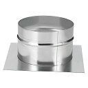 PATIKIL6”ダクトコネクタフランジ亜鉛メッキ鋼製エアダクト取り付けプレートドライヤーベント煙突トッププレート暖房冷房換気HVAC排気ファンベントシステム用8”x8”
