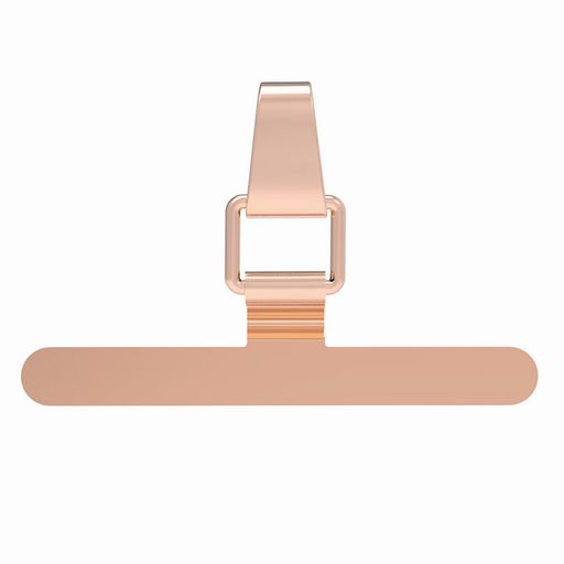 MAEXUS スマホ ストラップホルダー スマホストラップ【極薄0.2MM・ステンレス製】ストラップパッチ スマホショルダー 丈夫10KGまでの荷重量 全機種対応 薄型 落下紛失防止 充電影響なしスマホケースに挟む (ローズゴールド)