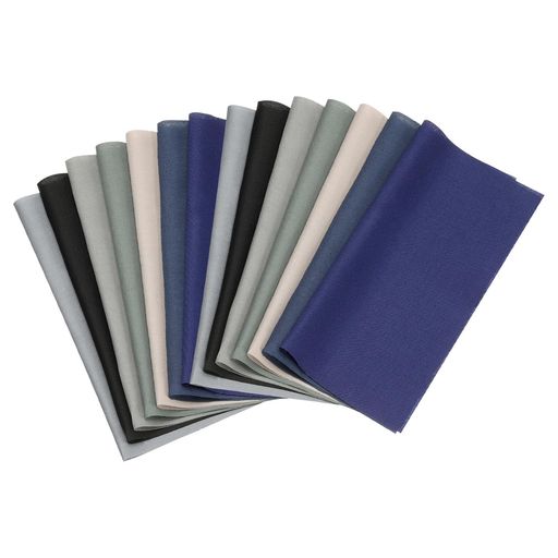 PATIKIL綿生地バンドル14個10x10”ファットクォーターソリッドカラープリカット生地スクエア裁縫パッチワークキルティングDIYクラフトブルーグレー PATIKIL綿生地バンドル14個10x10”ファットクォーターソリッドカラープリカット生地スクエア裁縫パッチワークキルティングDIYクラフトブルーグレー