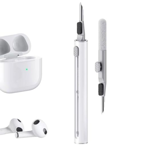 多機能クリーニングツール イヤホン掃除道具 AIRPODS 1/2/3/PRO用、キーボードを掃除するブラシ付き、キーボード、パソコン、ワイヤレ..