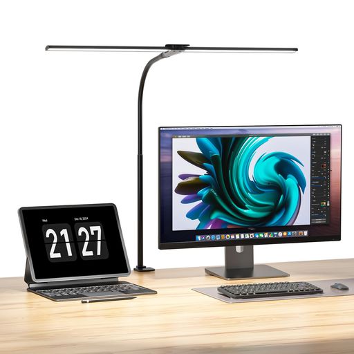 Wobaneデスクライトledクランプ1200lmダブル光源明るい目に優しい卓上ライト【無段階調光/電球色・昼白色・昼光色5段階調色/独立ボタン制御/Ra85高演色/PSE認証済/12W省エネ/ACアダプター付】… Wobaneデスクライトledクランプ1200lmダブル光源明るい目に優しい卓上ライト【無段階調光/電球色・昼白色・昼光色5段階調色/独立ボタン制御/Ra85高演色/PSE認証済/12W省エネ/ACアダプター付】…