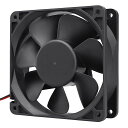 GDSTIME小型12cm冷却ファン、120mmx38mm12VDCCPUケースファン多用途扇風機DIYFAN2ピンプラグCERoHS