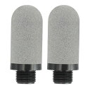 PATIKIL プラスチック製 空気消音器 G 3/8 2個 エアライン圧縮機排気用ソレノイドバルブサイレンスバッフルシリンダーオイルタンクエアツール用 空気消音器 グレー